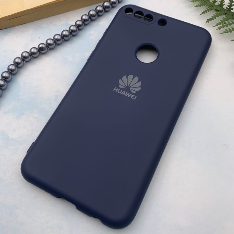 قاب گوشی Y7 Prime 2018 / Honor 7C هوآوی سیلیکونی های کپی محافظ لنز دار سرمه ای کد 37660 - Image 2