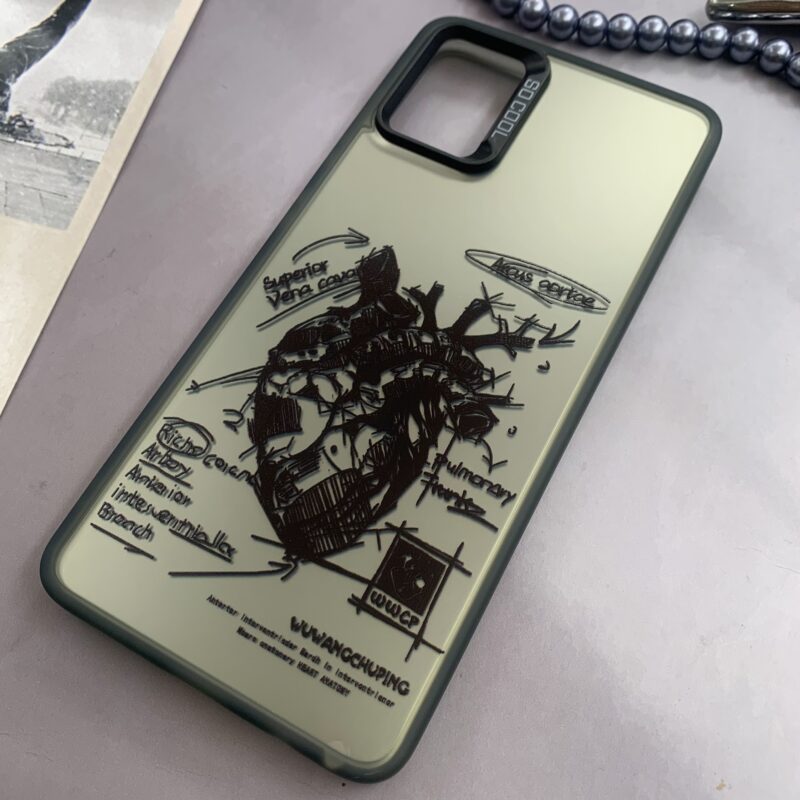 قاب گوشی Galaxy A51 سامسونگ SO COOL اورجینال دور سیلیکونی کرومی طرح قلب Heart کد 41745 - Image 2