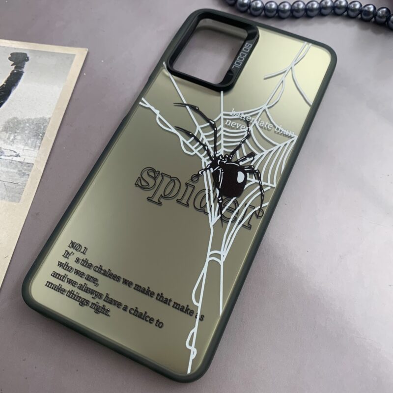 قاب گوشی Galaxy A12 / Galaxy M12 سامسونگ SO COOL اورجینال دور سیلیکونی کرومی طرح Spider کد 43354 - Image 2