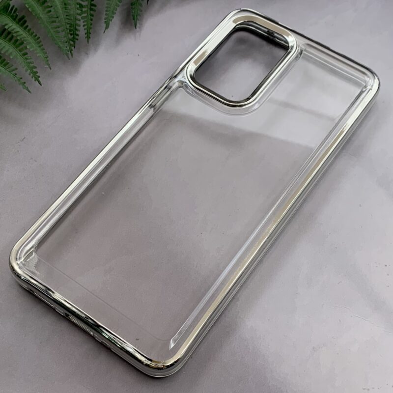 قاب گوشی Galaxy A33 سامسونگ Fashion Case اورجینال شفاف لنز متال نقره ای کد 44748 - Image 2