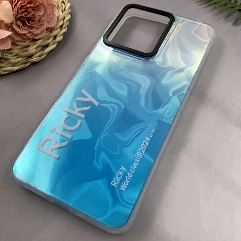 قاب گوشی Redmi 13C / Poco C65 شیائومی Ricky اورجینال دور سیلیکونی طرح موج سه بعدی آبی کد 48959 - Image 2