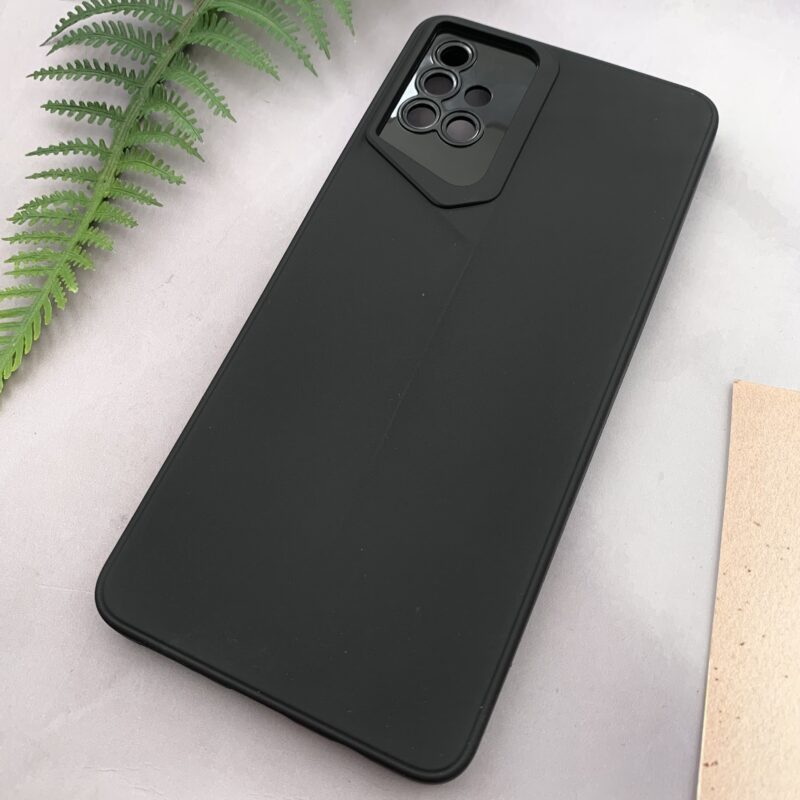 قاب گوشی Galaxy A51 سامسونگ سیلیکونی New Sport Design برجسته محافظ لنزدار مشکی کد 49388 - Image 2