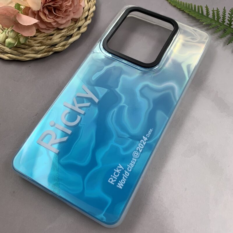 قاب گوشی Redmi Note 13 Pro 4G / Poco M6 Pro 4G شیائومی Ricky اورجینال دور سیلیکونی طرح موج سه بعدی آبی کد 56020 - Image 2