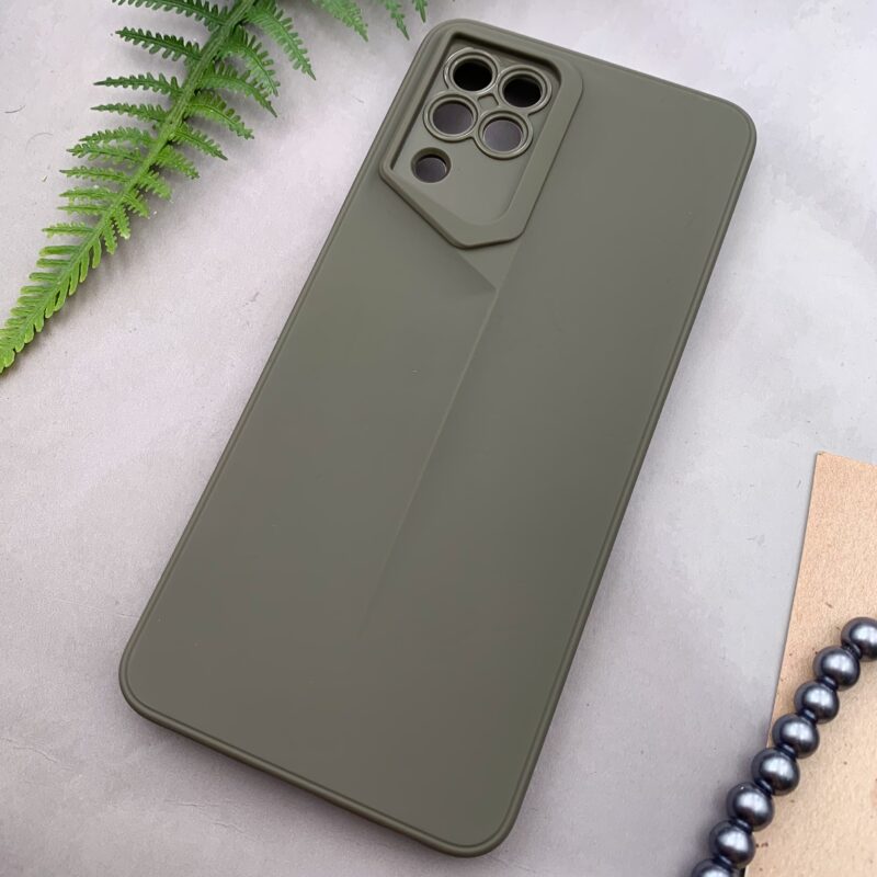 قاب گوشی Galaxy A22 4G / Galaxy M32 4G سامسونگ سیلیکونی New Sport Design برجسته محافظ لنزدار تیتانیوم کد 56776 - Image 2