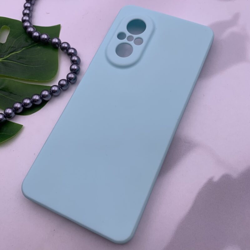 قاب گوشی Huawei Nova 9 SE هوآوی سیلیکونی TPU داخل پارچه ای محافظ لنز دار آبی کد 63940 - Image 2