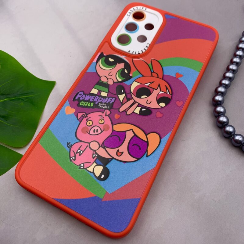 قاب گوشی Galaxy A13 4G سامسونگ سیلیکونی طرح فانتزی POWER PUFF محافظ لنز دار رنگی کد 68073 - Image 2