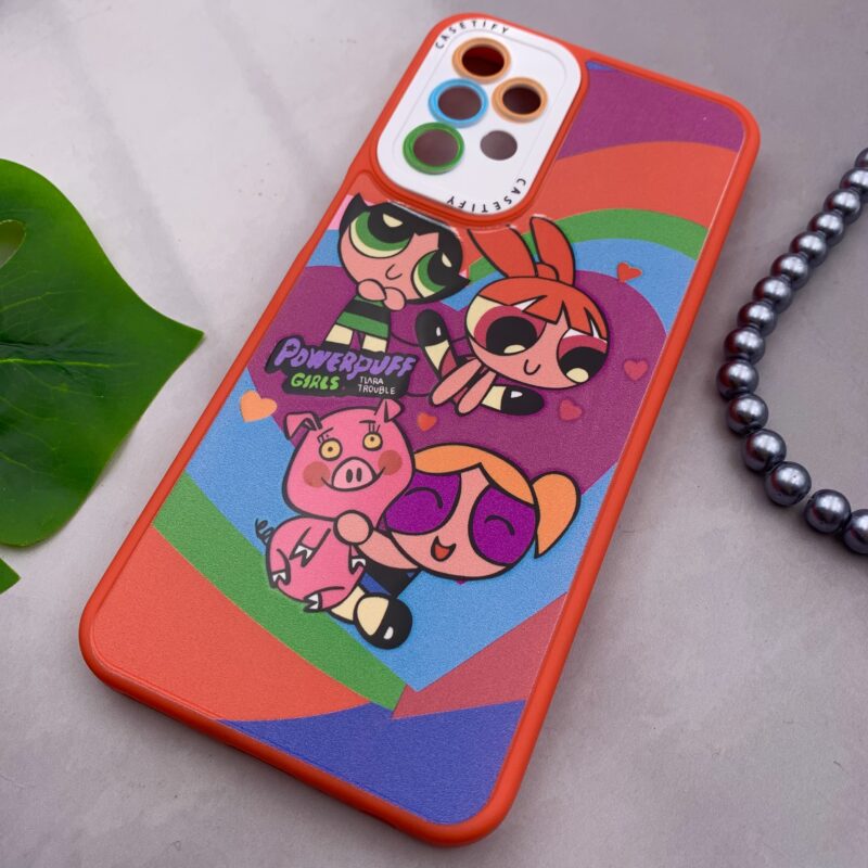 قاب گوشی A23 سامسونگ سیلیکونی طرح فانتزی POWER PUFF محافظ لنز دار رنگی کد 71755 - Image 2