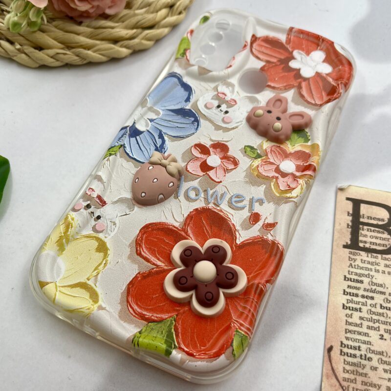 قاب گوشی Galaxy A20S سامسونگ عروسکی برجسته سه بعدی دور سیلیکونی محافظ لنز دار کد 72087 - Image 2