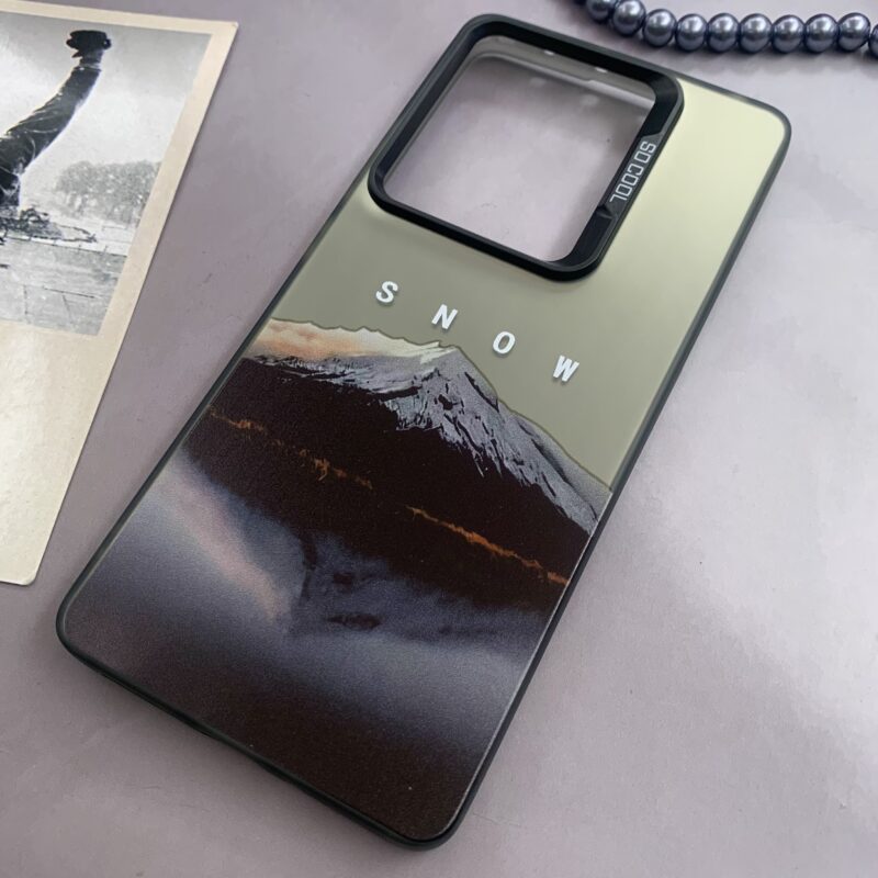 قاب گوشی Redmi Note 13 Pro 4G / Poco M6 Pro 4G شیائومی SO COOL اورجینال دور سیلیکونی کرومی طرح کوه Snow کد 75339 - Image 2