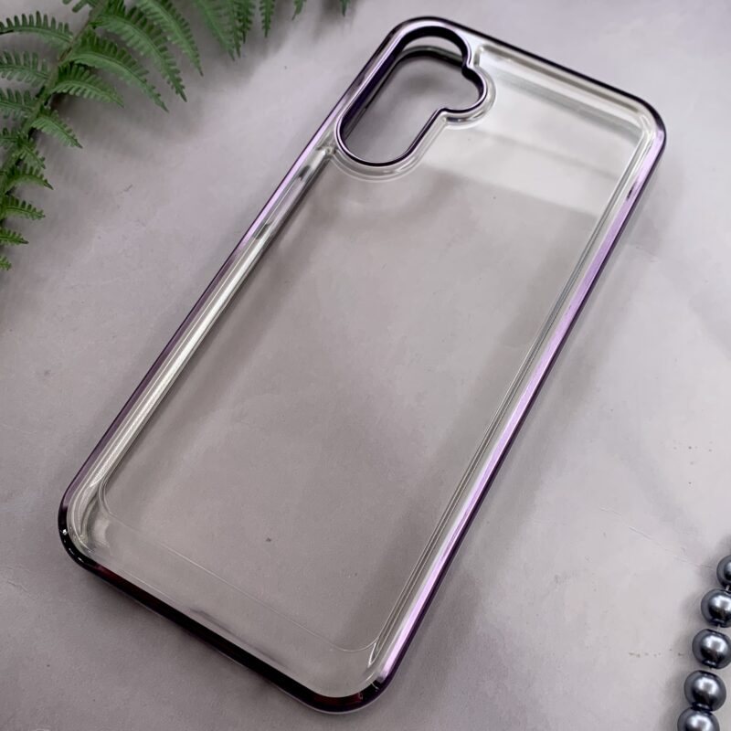 قاب گوشی Galaxy A14 سامسونگ Fashion Case اورجینال شفاف لنز متال بنفش کد 76865 - Image 2