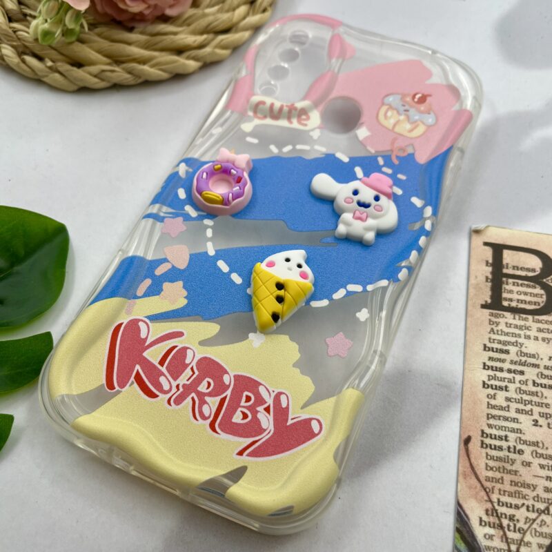 قاب گوشی Galaxy A20S سامسونگ عروسکی برجسته سه بعدی دور سیلیکونی شفاف محافظ لنز دار کد 77463 - Image 2