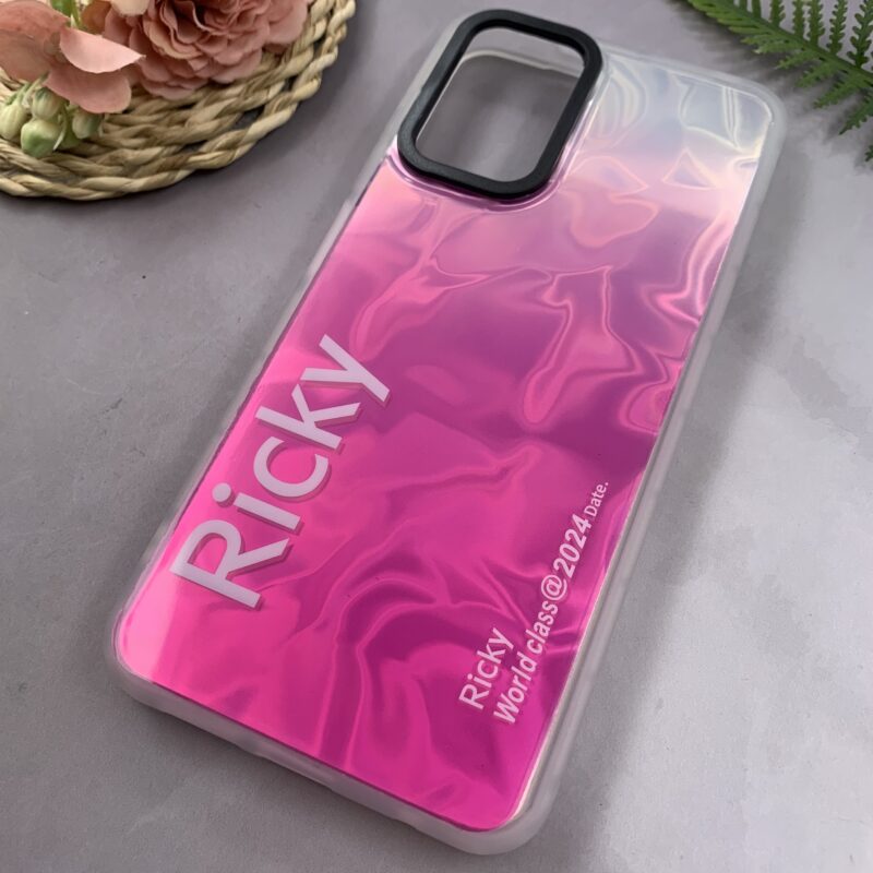 قاب گوشی Redmi Note 12S شیائومی Ricky اورجینال دور سیلیکونی طرح موج سه بعدی سرخابی کد 77570 - Image 2