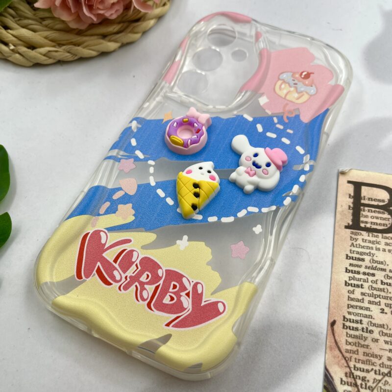 قاب گوشی Galaxy A35 سامسونگ عروسکی برجسته سه بعدی دور سیلیکونی شفاف محافظ لنز دار کد 78021 - Image 2
