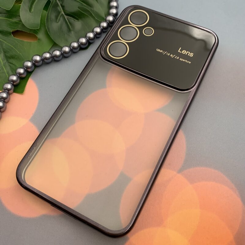 قاب گوشی Galaxy S23 FE سامسونگ Camera Lens شفاف محافظ لنز دار دور کرومی کد 78487 - Image 2