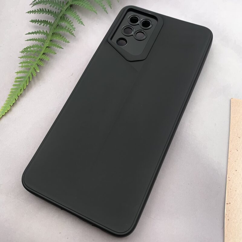 قاب گوشی Galaxy A12 / Galaxy M12 سامسونگ سیلیکونی New Sport Design برجسته محافظ لنزدار مشکی کد 78529 - Image 2