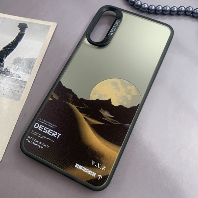 قاب گوشی Galaxy A30S / Galaxy A50S / Galaxy A50 سامسونگ SO COOL اورجینال دور سیلیکونی کرومی طرح Desert کد 82214 - Image 2