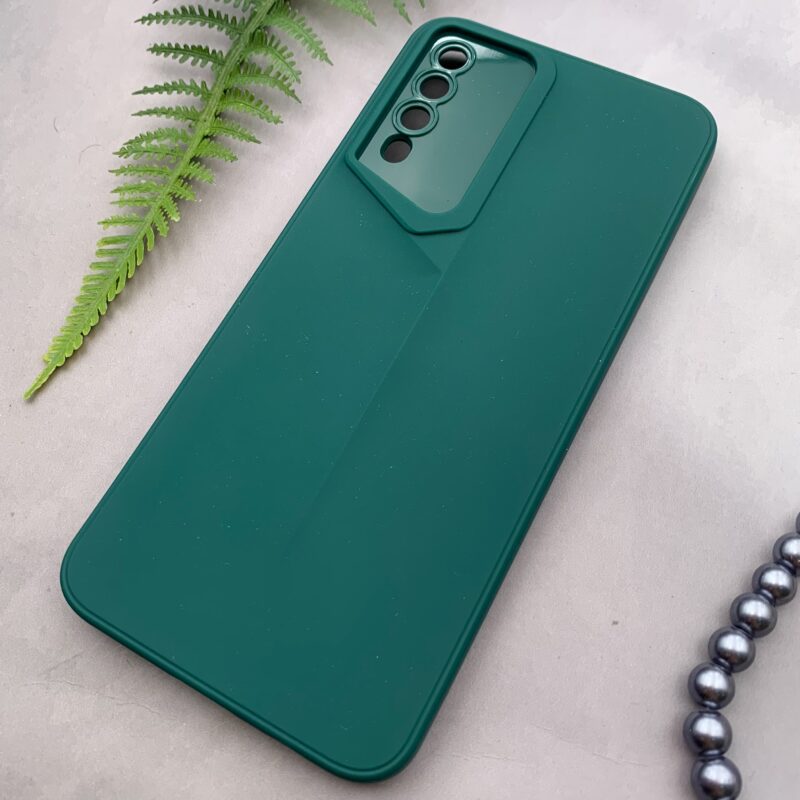 قاب گوشی Galaxy A30S / Galaxy A50S / Galaxy A50 سامسونگ سیلیکونی New Sport Design برجسته محافظ لنزدار سبز کد 84713 - Image 2