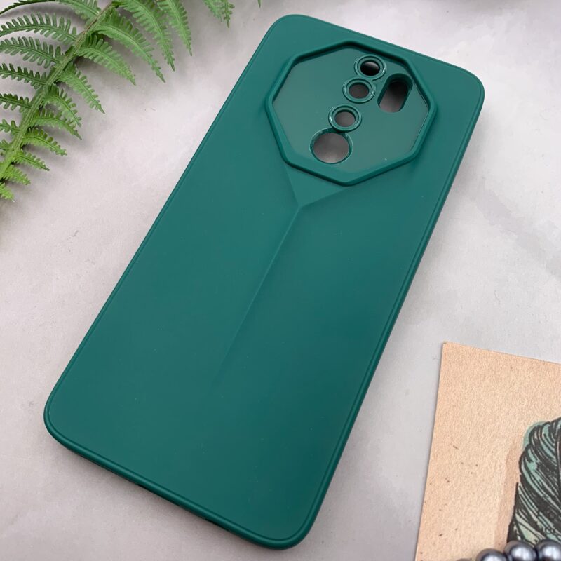 قاب گوشی Redmi Note 8 Pro شیائومی سیلیکونی New Sport Design برجسته محافظ لنزدار سبز کد 88164 - Image 2