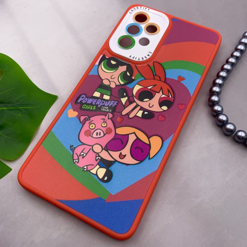 قاب گوشی Galaxy A73 سامسونگ سیلیکونی طرح فانتزی POWER PUFF محافظ لنز دار رنگی کد 93151 - Image 2
