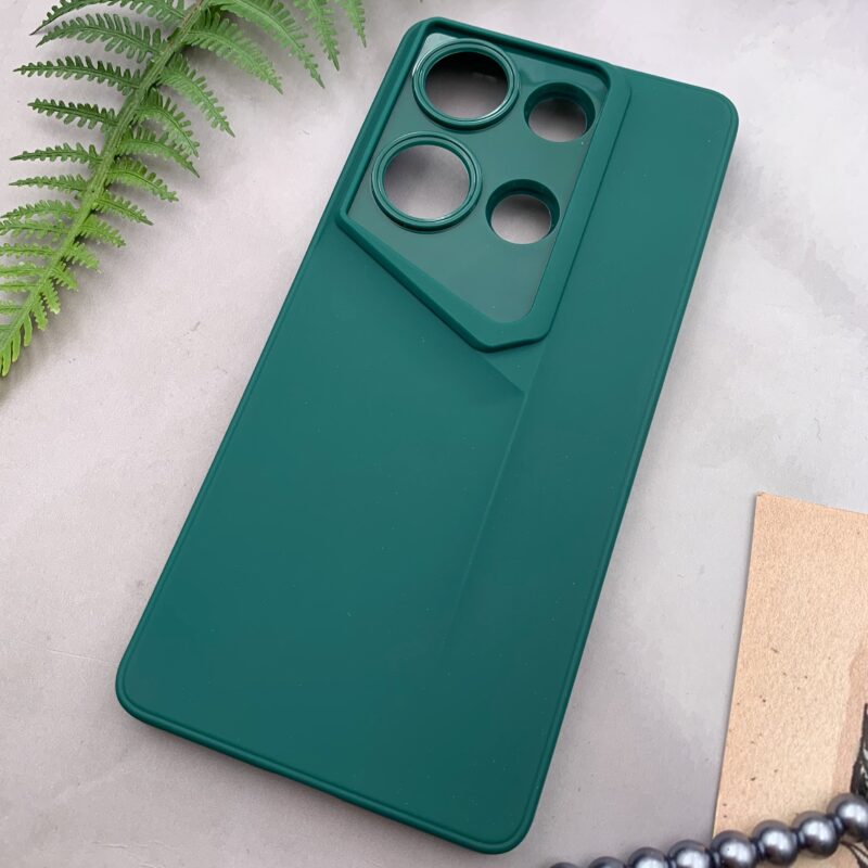 قاب گوشی Redmi Note 13 Pro 4G / Poco M6 Pro 4G شیائومی سیلیکونی New Sport Design برجسته محافظ لنزدار سبز کد 97745 - Image 2