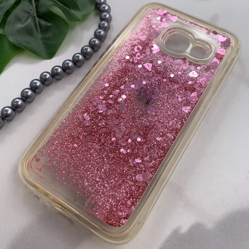 قاب گوشی (Galaxy A3 2017 (A320 سامسونگ آکواریومی شفاف اکلیلی صورتی قاصدک کد 98529 - Image 2