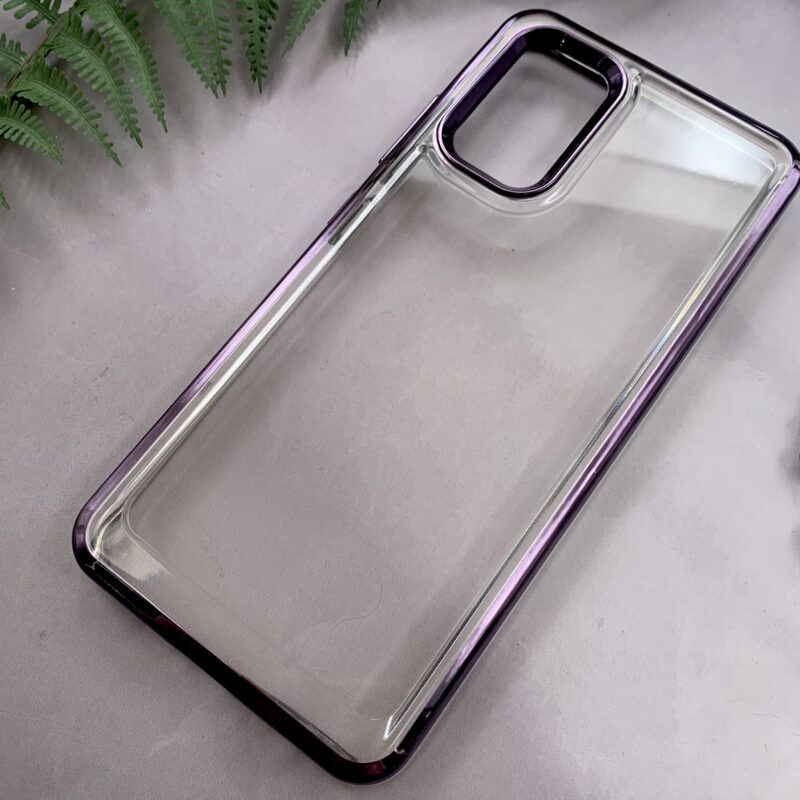 قاب گوشی Galaxy A32 4G سامسونگ Fashion Case اورجینال شفاف لنز متال بنفش کد 99496 - Image 2