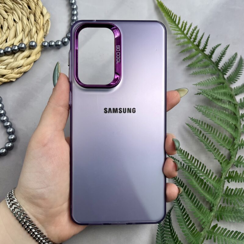 قاب گوشی Galaxy A33 سامسونگ اسپرت SO COOL اورجینال لوگو برجسته لنز متال بنفش کد 12059