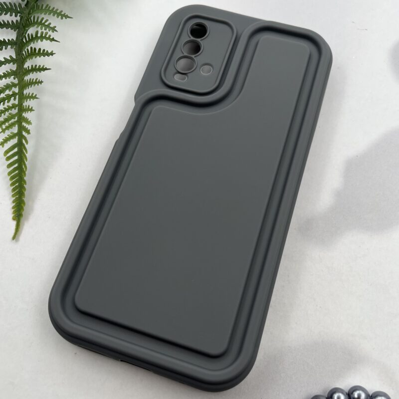 قاب گوشی Redmi 9T شیائومی سیلیکونی اورجینال Solid Case منحنی ضد ضربه محافظ لنز دار طوسی کد 12349 - Image 2