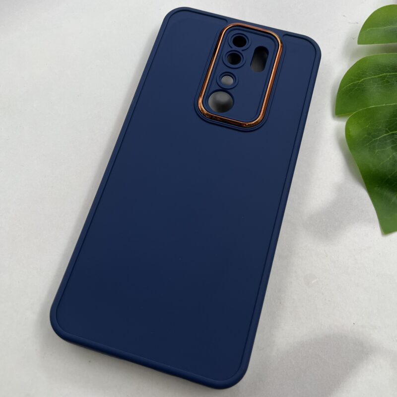 قاب گوشی Redmi Note 8 Pro شیائومی سیلیکونی Copper لنز متال طرح ساده سرمه ای محافظ لنزدار کد 12890 - Image 2