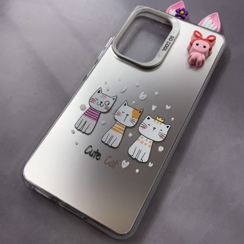 قاب گوشی Galaxy A53 سامسونگ SO COOL اورجینال عروسکی برجسته گوش دار گربه متال کد 13648 - Image 2
