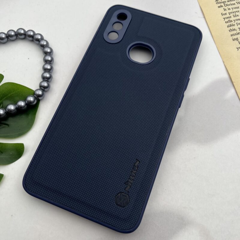 قاب گوشی Galaxy A10S سامسونگ نیلکین NILLKIN سوزنی چرمی محافظ لنز دار سرمه ای کد 15957 - Image 2