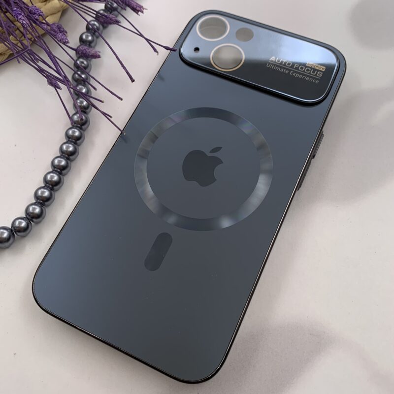 قاب گوشی iPhone 13 آیفون AG PVD Lens اورجینال مگ سیف Magsafe مشکی محافظ لنز دار شیشه ای کد 17478 - Image 2