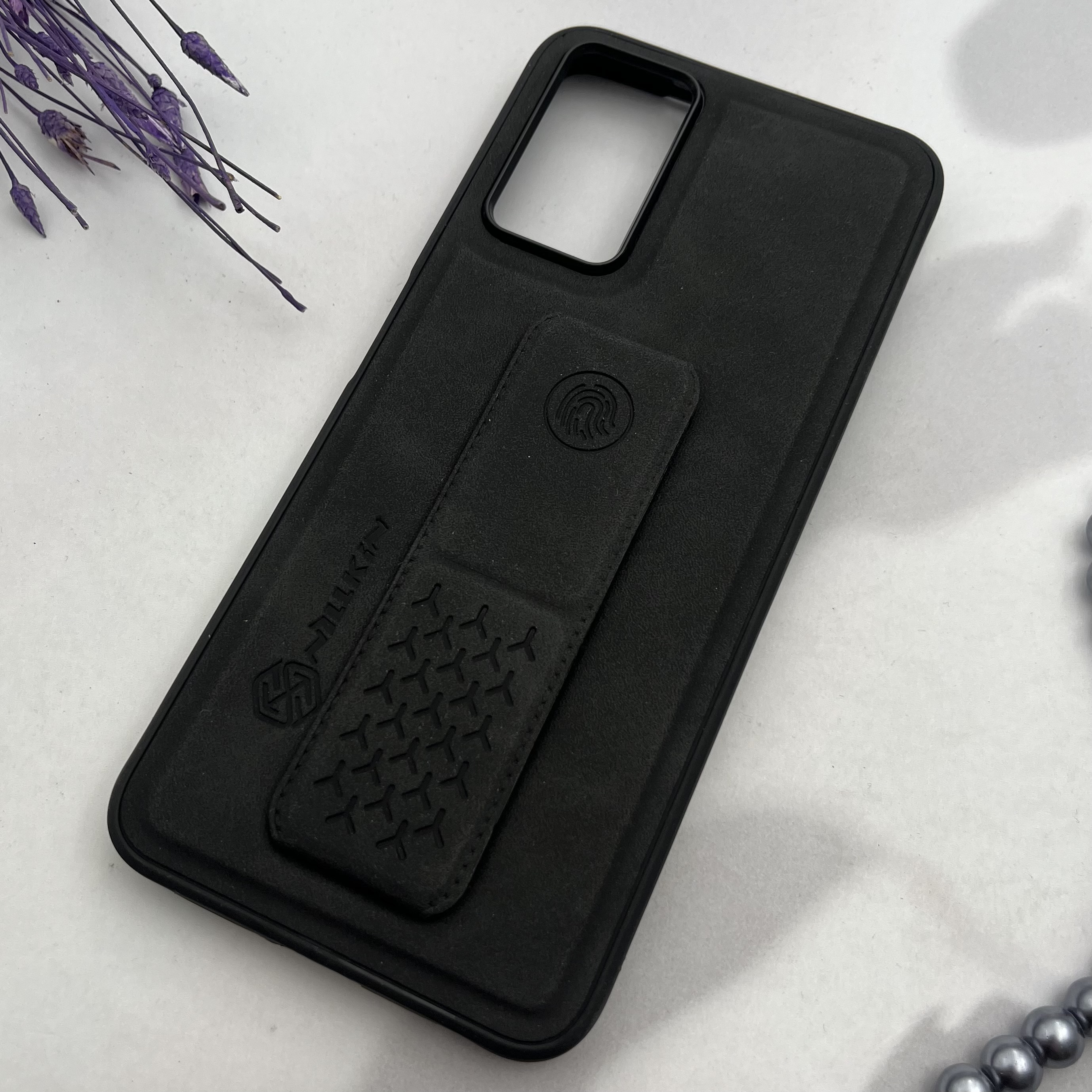قاب گوشی Redmi Note 12S شیائومی چرمی دوخت دار کلاسیک اورجینال NILLKIN استند شو مشکی کد 19032 - Image 2