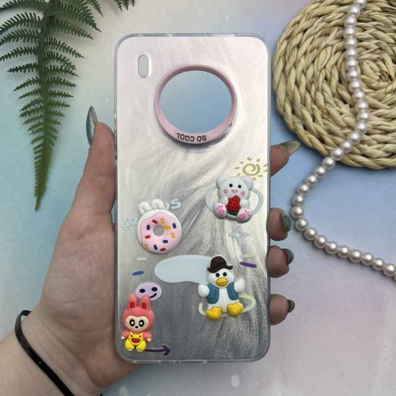 قاب گوشی Huawei Y9A هوآوی SO COOL اطلسی اورجینال عروسکی برجسته متال کد 20558