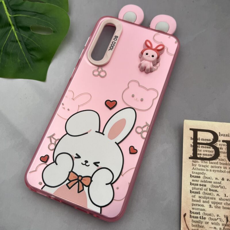 قاب گوشی Galaxy A30S / Galaxy A50S / Galaxy A50 سامسونگ SO COOL اورجینال عروسکی برجسته گوش دار خرگوش متال کد 21696 - Image 2