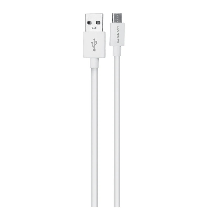 کابل شارژ اندروید Micro کینگ استار KingStar اورجینال مدل K67-A سفید 110cm کد 31989 - Image 2