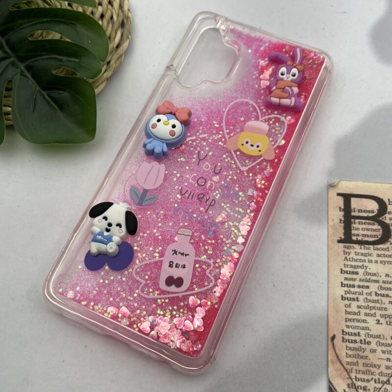 قاب گوشی Galaxy A32 4G سامسونگ آکواریومی شفاف اکلیلی عروسکی برجسته خرگوش کد 38998 - Image 2