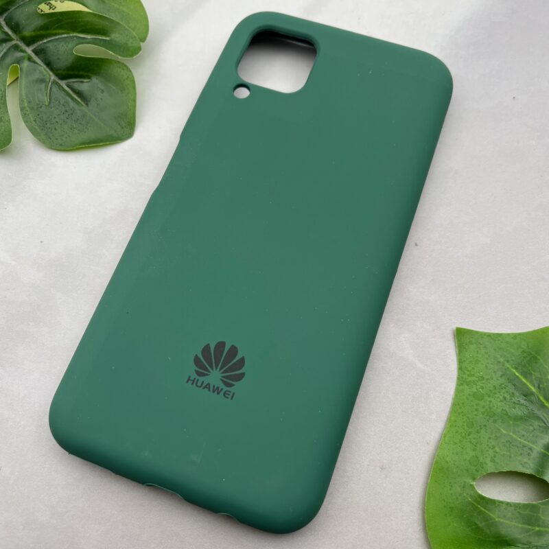 قاب گوشی Huawei Nova 7i هوآوی سیلیکونی پاک کنی اورجینال داخل پارچه ای رنگ سبز تیره کد 45399 - Image 2