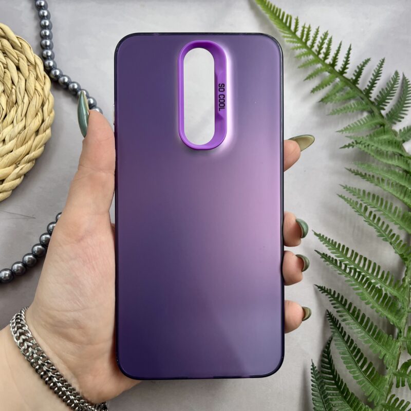 قاب گوشی Redmi 8 شیائومی اسپرت SO COOL اورجینال لوگو برجسته متال بنفش کد 49006