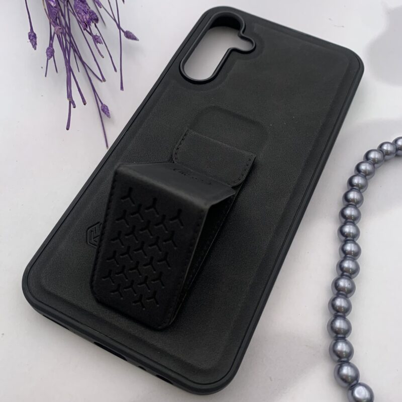 قاب گوشی Galaxy A15 سامسونگ چرمی دوخت دار کلاسیک اورجینال NILLKIN استند شو مشکی کد 49421 - Image 2