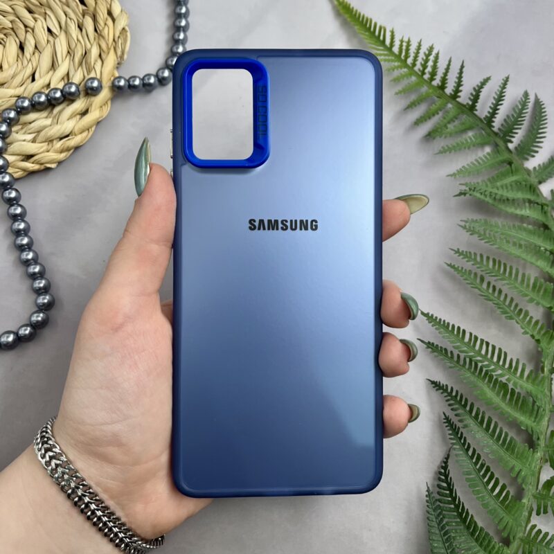 قاب گوشی Galaxy A51 سامسونگ اسپرت SO COOL اورجینال لوگو برجسته متال آبی کد 50394