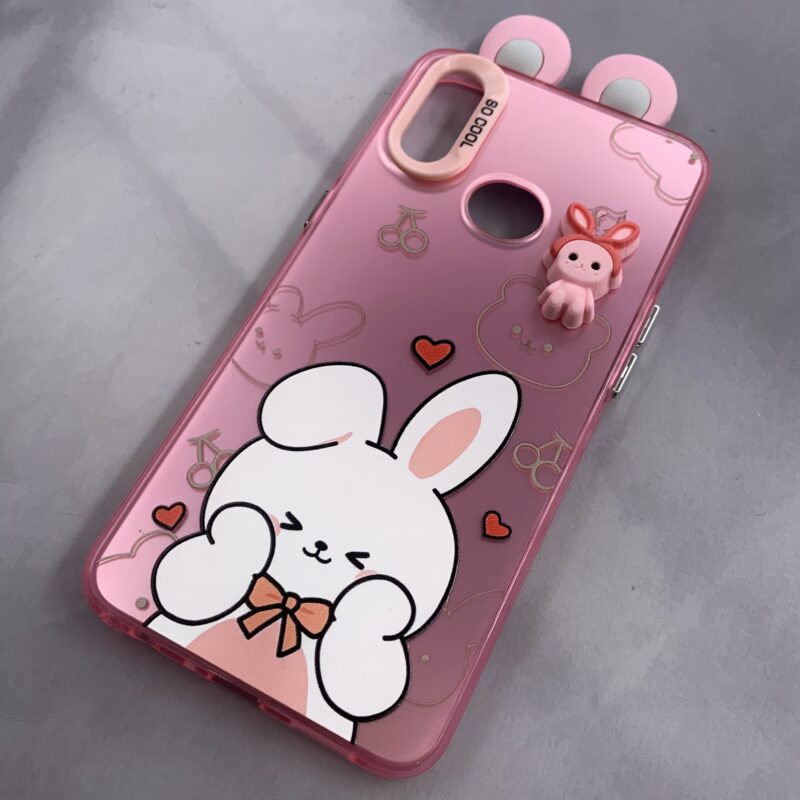 قاب گوشی Galaxy A10S سامسونگ SO COOL اورجینال عروسکی برجسته گوش دار خرگوش متال کد 56925 - Image 2
