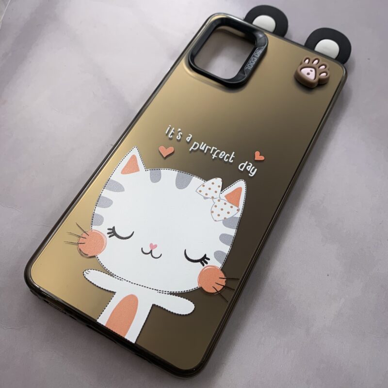 قاب گوشی Galaxy A51 سامسونگ SO COOL اورجینال عروسکی برجسته گوش دار گربه متال کد 59582 - Image 2