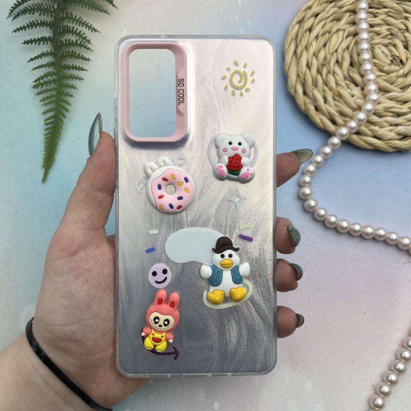 قاب گوشی Galaxy S20 FE سامسونگ SO COOL اطلسی اورجینال عروسکی برجسته متال کد 60397