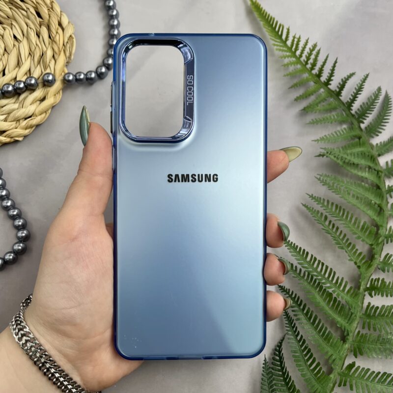 قاب گوشی Galaxy A33 سامسونگ اسپرت SO COOL اورجینال لوگو برجسته لنز متال آبی کد 63493