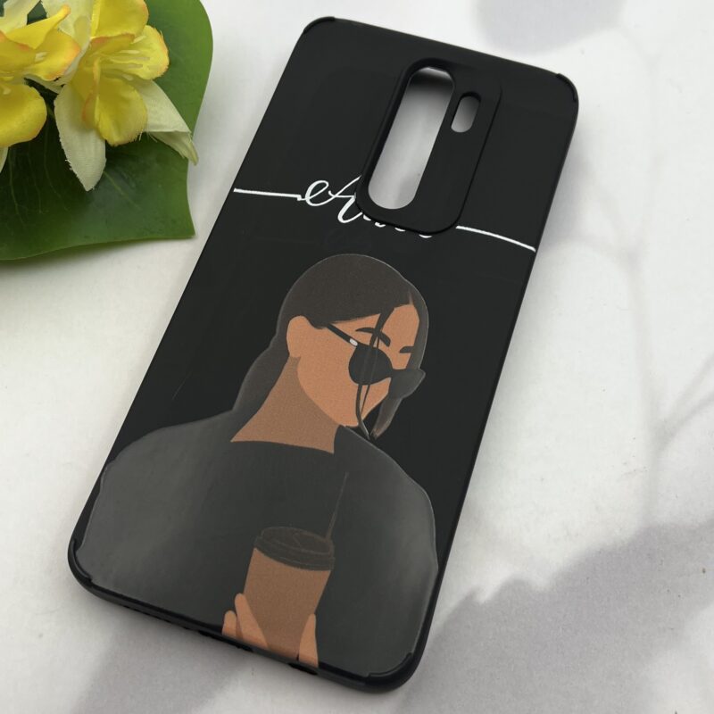 قاب گوشی Redmi Note 8 Pro شیائومی سیلیکونی طرح مینی مالیستی Alice مشکی کد 68138 - Image 2