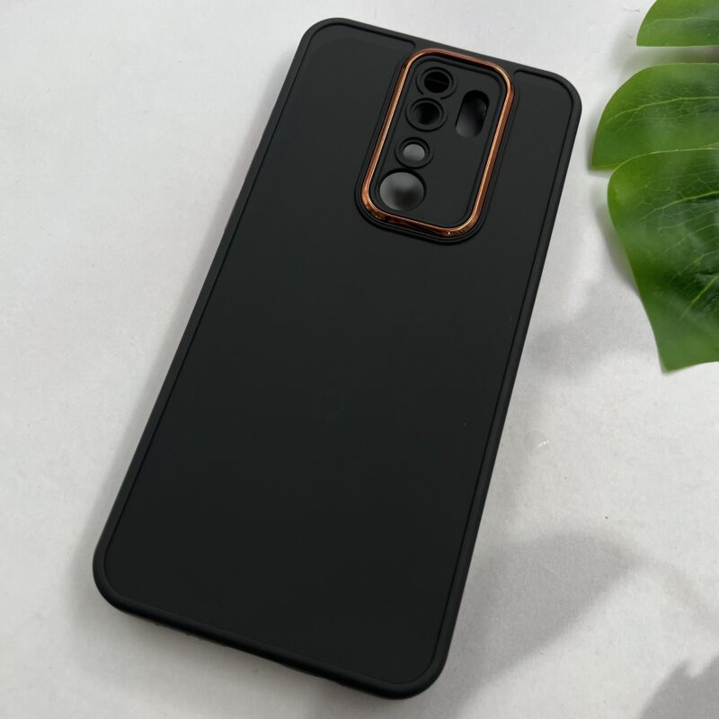 قاب گوشی Redmi Note 8 Pro شیائومی سیلیکونی Copper لنز متال طرح ساده مشکی محافظ لنزدار کد 69893 - Image 2
