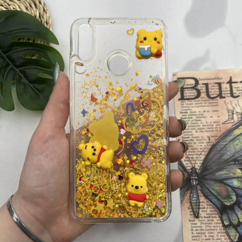 قاب گوشی Y7 2019 / Y7 Prime 2019 هوآوی آکواریومی شفاف اکلیلی عروسکی برجسته پو کد 72204