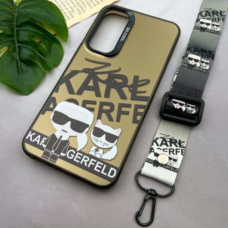 قاب گوشی Galaxy S23 FE سامسونگ SO COOL اورجینال به همراه بند آویز ست طرح KARL کارل متال کد 80057 - Image 2