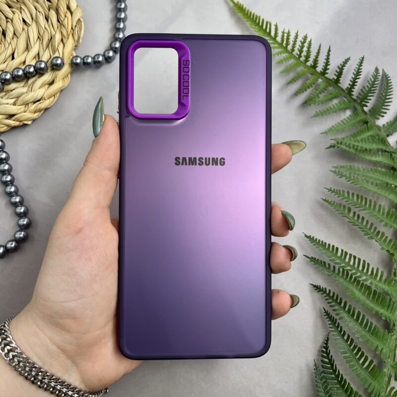 قاب گوشی Galaxy A51 سامسونگ اسپرت SO COOL اورجینال لوگو برجسته متال بنفش کد 84219